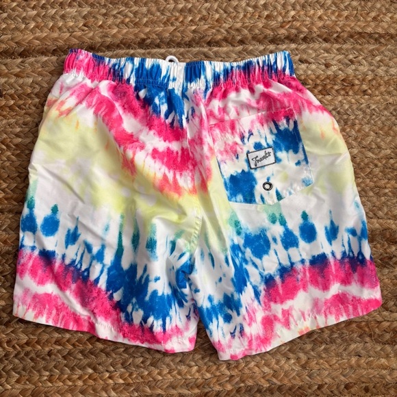 Franks Australia Men’s Medium Tie Dye Elastic Waist Swim Trunks - Picture 5 of 7